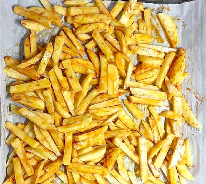 Patatas "no fritas" al horno con pimentón