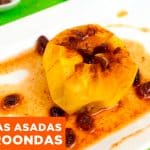 Manzanas asadas al microondas en diez minutos