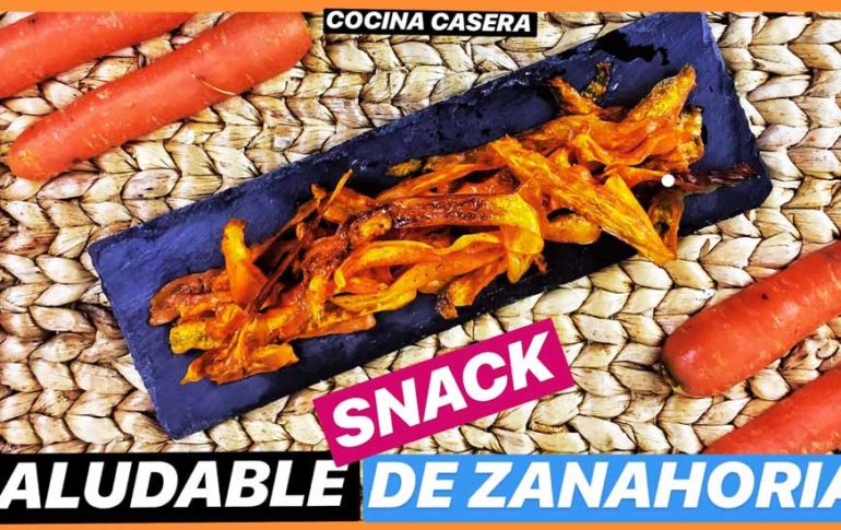 Chips de Zanahoria. Snack Saludable