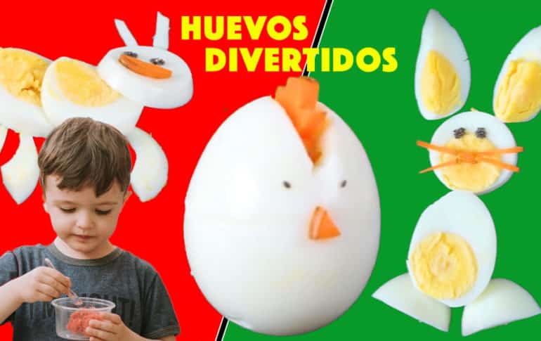 Recetas para Niños con Huevo Duro ¡SANAS y DIVERTIDAS!