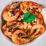 Gambas o Camarones en Vinagreta de Miel y Mostaza