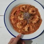 Gambas saganaki