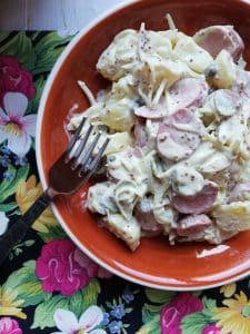 Kartoffelsalat o Ensalada de Patatas alemana