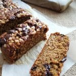 Pan de platano con pepitas de chocolate