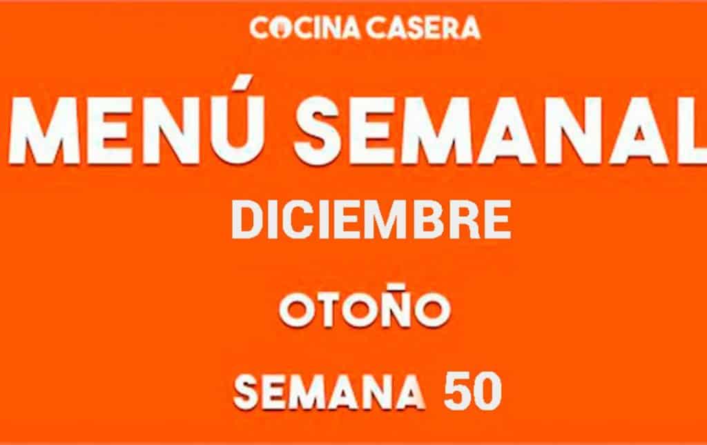 menu semanal 50 diciembre otoño