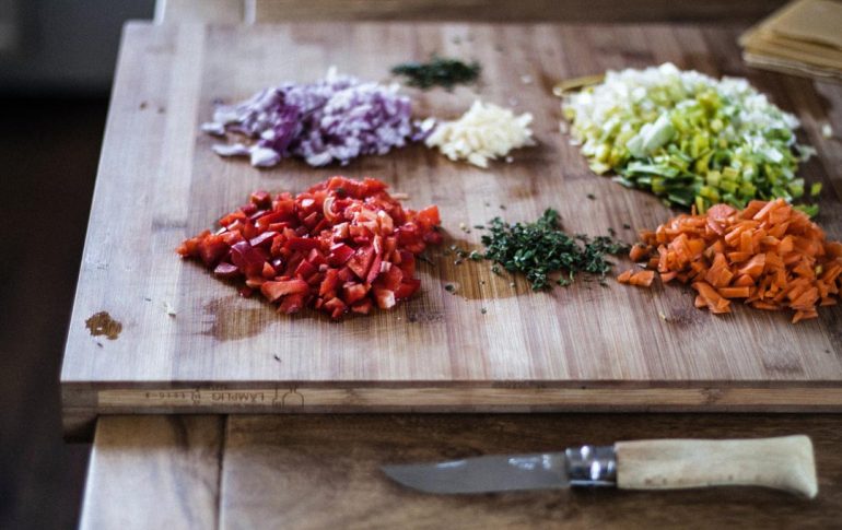 Tipos de cortes de verduras y frutas con cuchillo