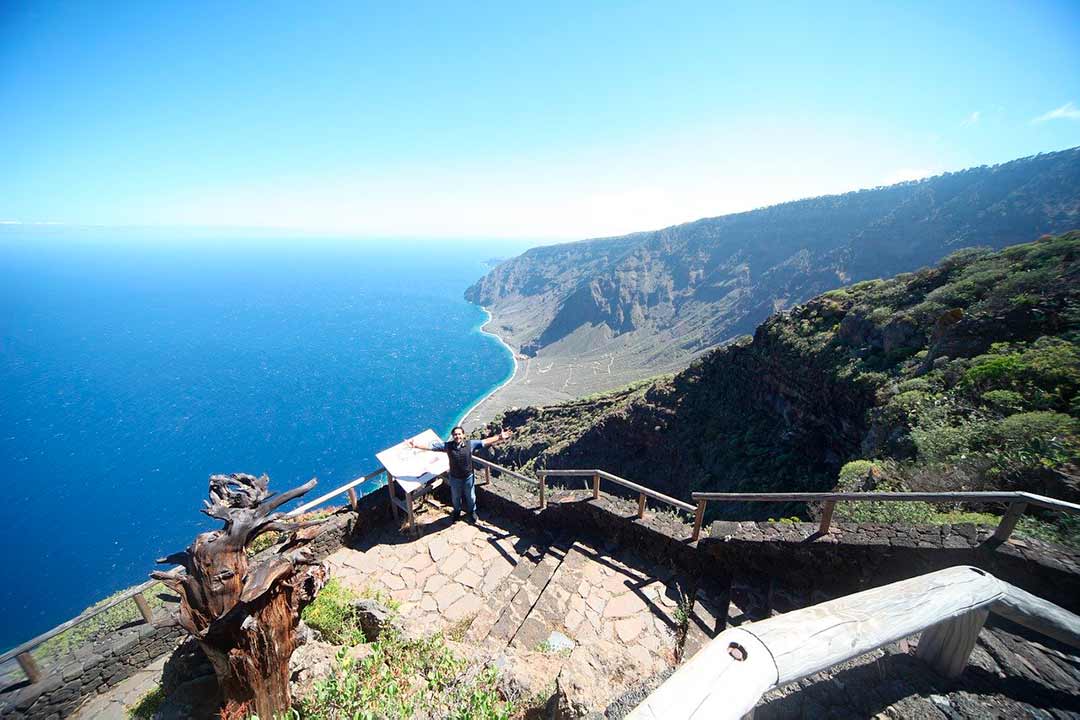 Mirador en El Hierro, Canarias