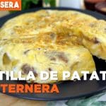 Tortilla de patata con Kebab de Ternera