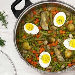 Menestra de verduras con jamón