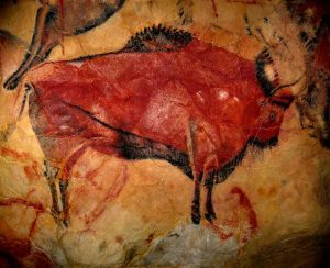 Pintura de bisonte en la Cueva de Altamira