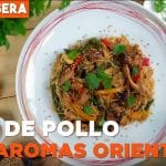 Wok de pollo con aromas orientales