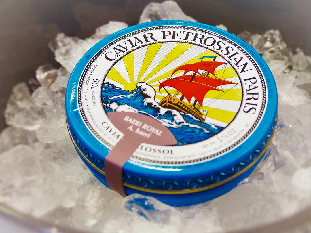 Lata de caviar Petrossian