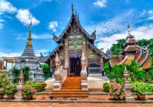 Templo en Chiang Mai, Tailandia