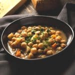 Guiso de garbanzos con verduras